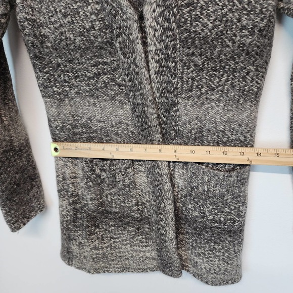 Banana Republic Alpaca Cardigan Womens XS Gray Hooded Long Sleeve Wool Pockets - Picture 10 of 15